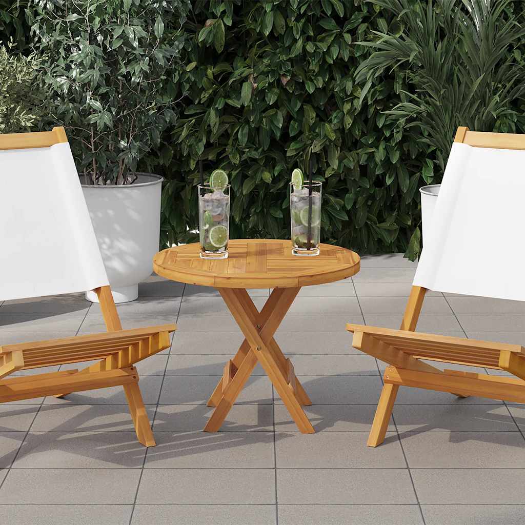 Tischplatte Massivholz Teak Rund 2,5 cm 40 cm