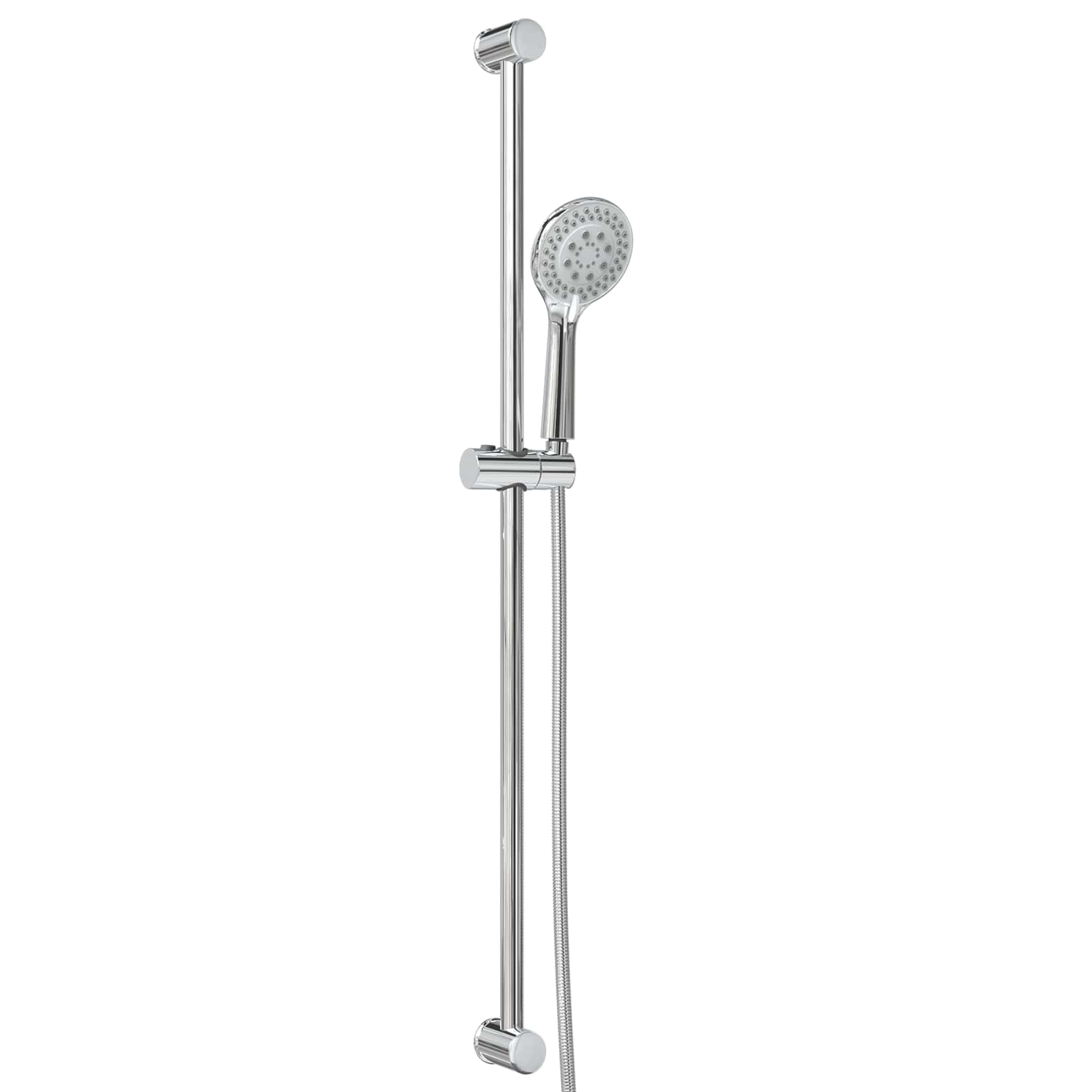 Duschsystem-Set Chrom 70 cm Edelstahl