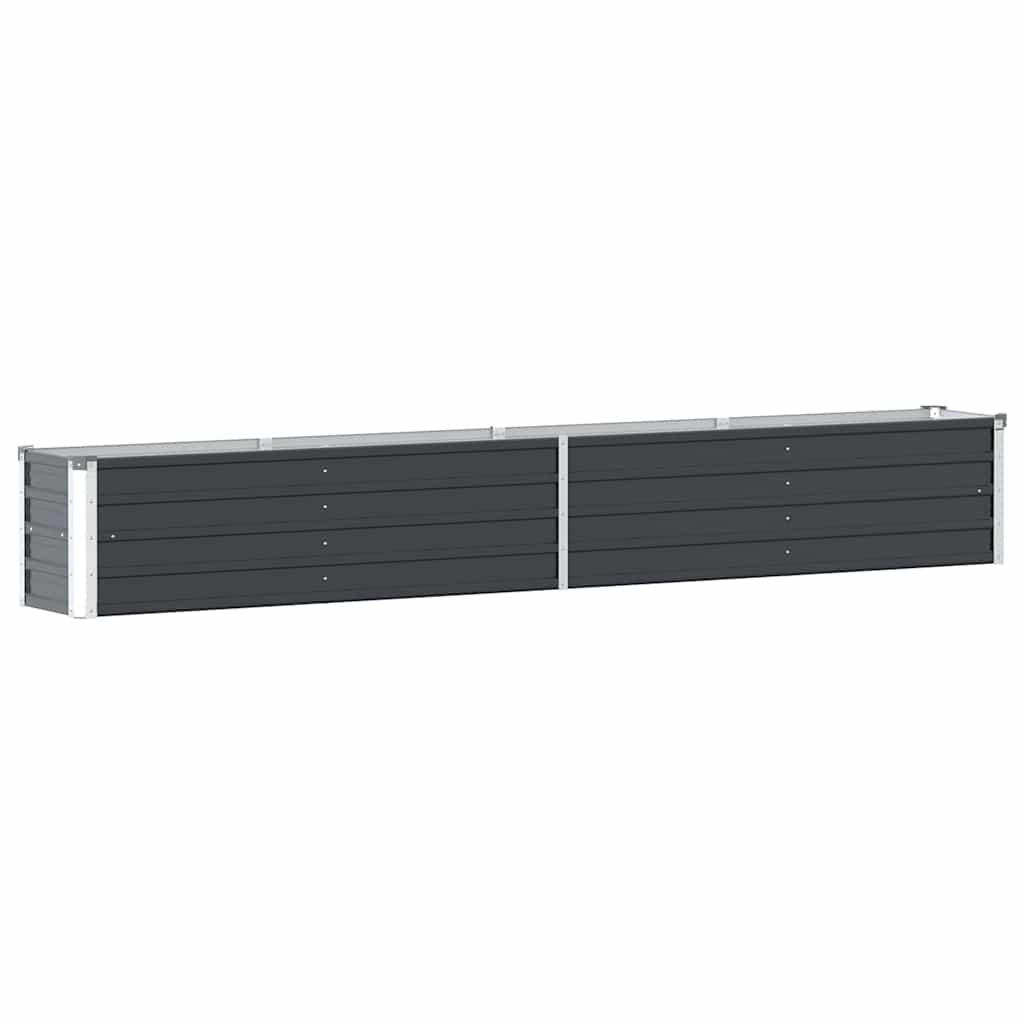 Hochbeet Anthrazit 160 x 80 x 77 cm Verzinkter Stahl