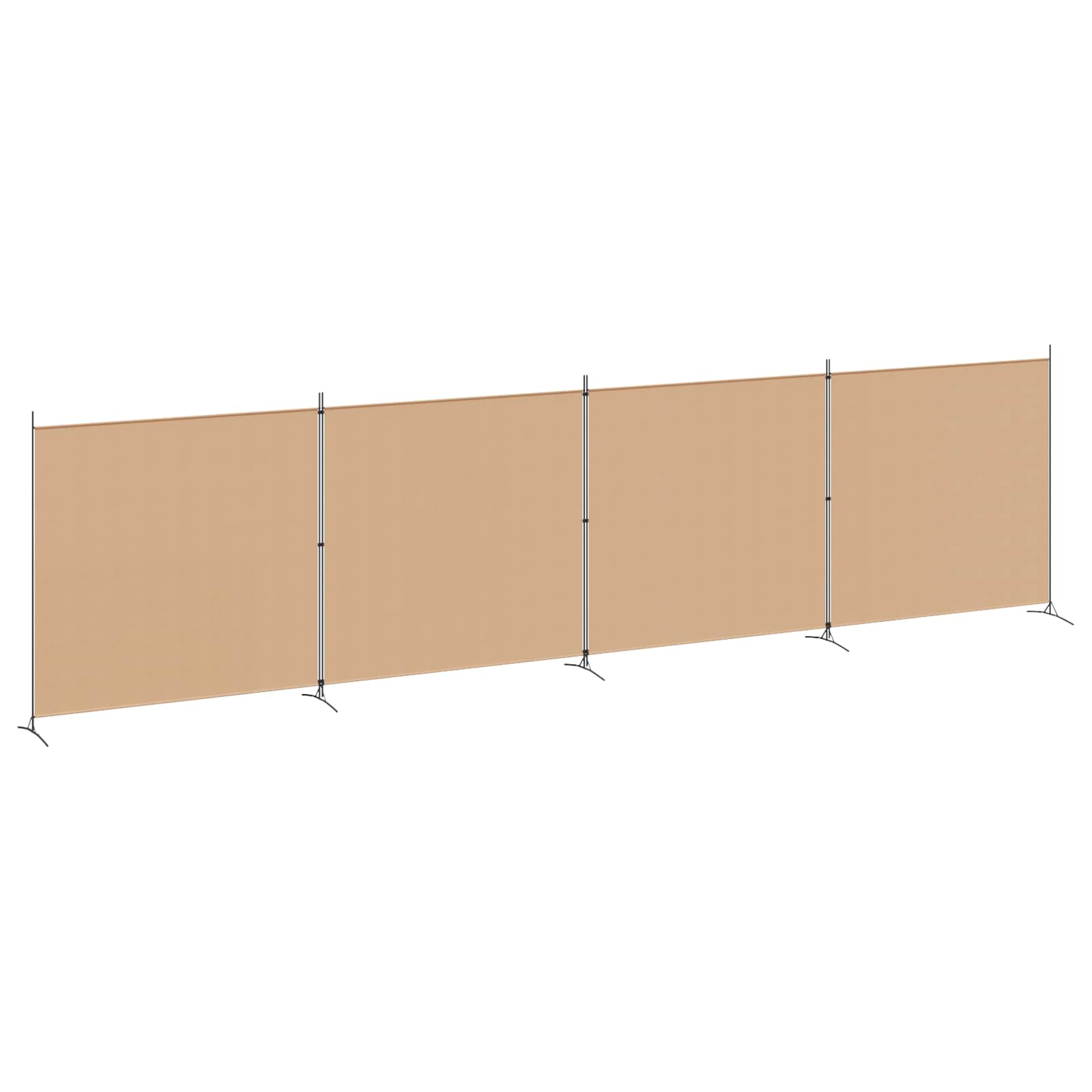 Einzel Panel Raumteiler Beige 175 x 180 cm Stoff