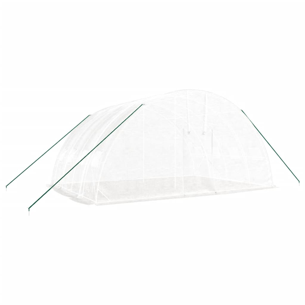 Gewächshaus mit Stahlrahmen Grün 24 m² 6x4x2,85 m