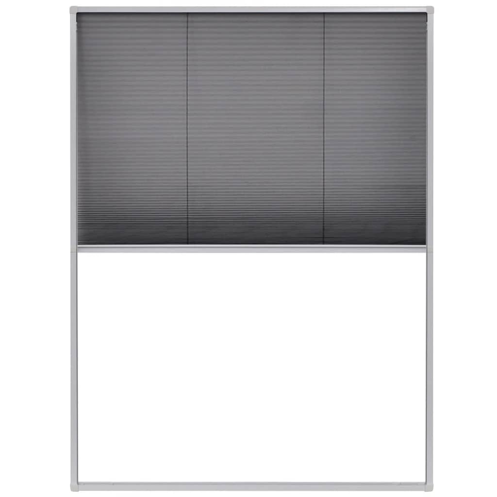 Plisse Insektenschutz-Fenster 80×160 cm