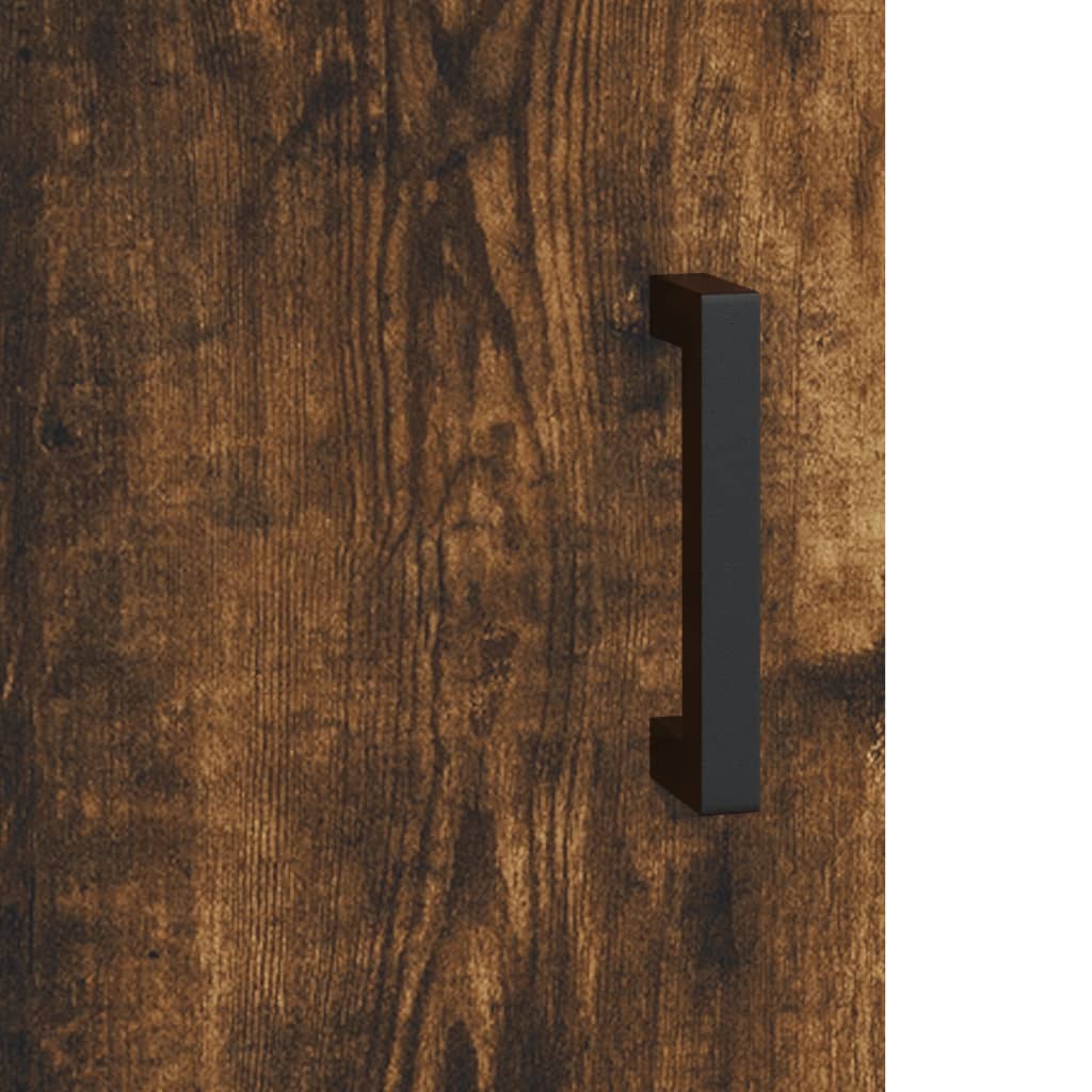 Highboard Betongrau 69,5x34x180 cm Holzwerkstoff