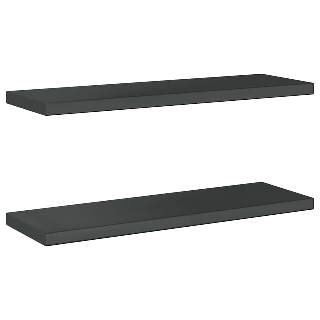 Wandregale 2 Stk. 100x40 cm Silbern Edelstahl