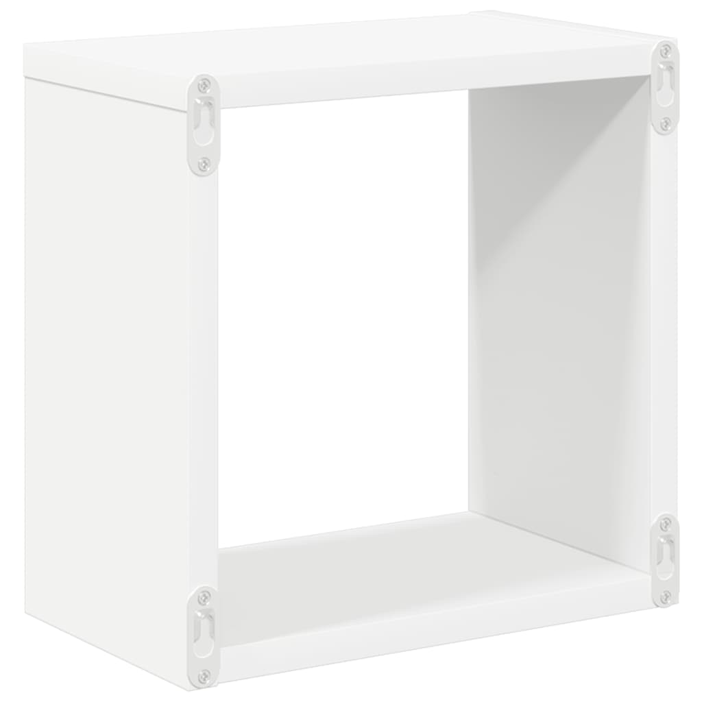 Würfelregale 2 Stk. Weiß 30x15x30 cm