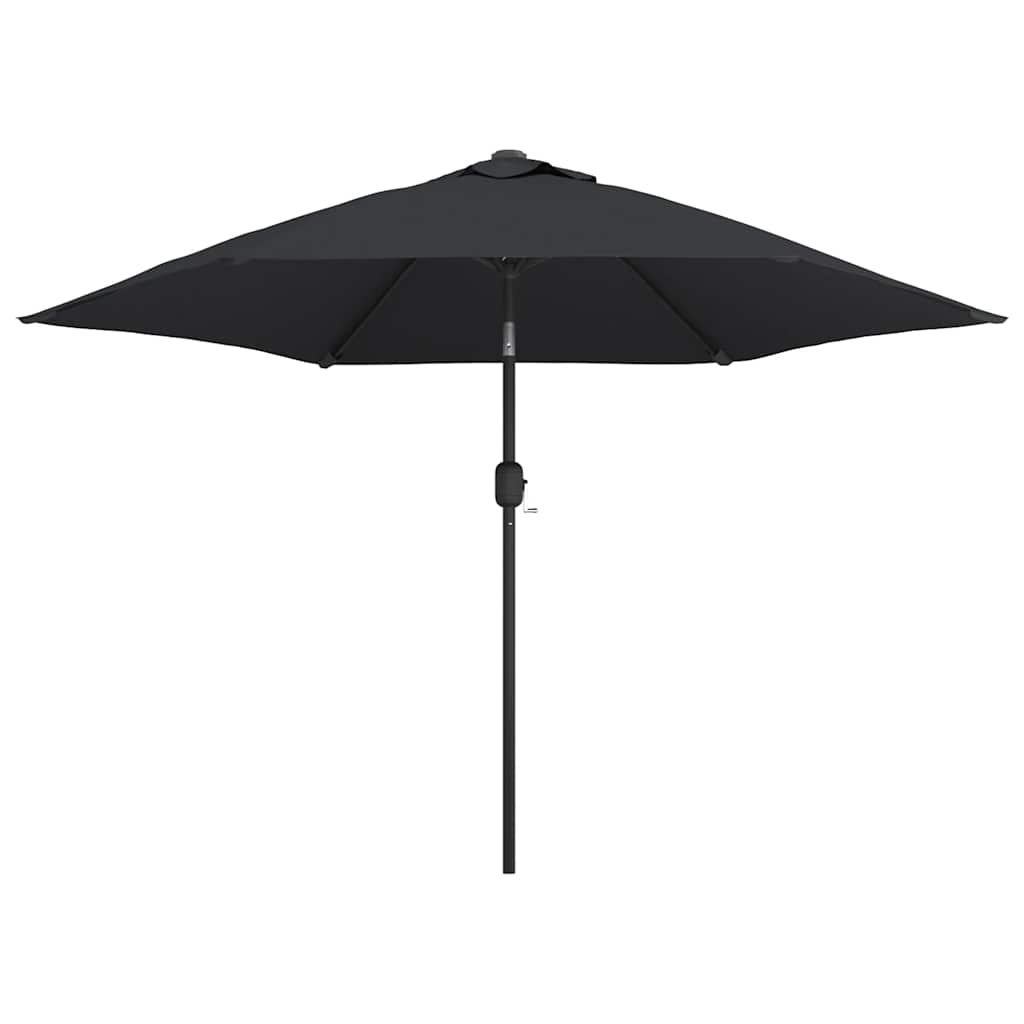 Sonnenschirm mit LED-Beleuchtung Stahl-Mast 300 cm Bordeauxrot