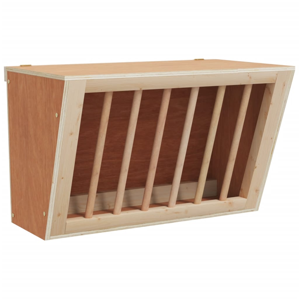 Heuraufe für Kaninchen 25x18,5x20,5 cm Massivholz Tanne