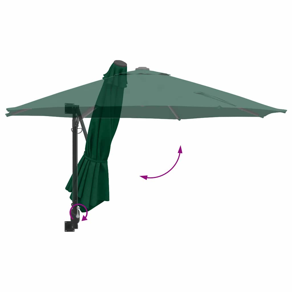 Garten-Sonnenschirm Sand 248 x 248 x 148 cm Polyester und Stahl
