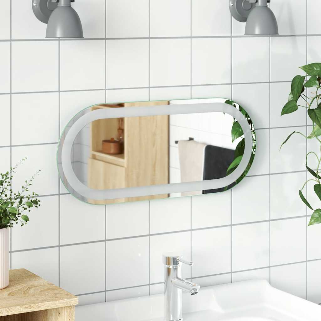 LED-Badspiegel 40x15 cm Oval