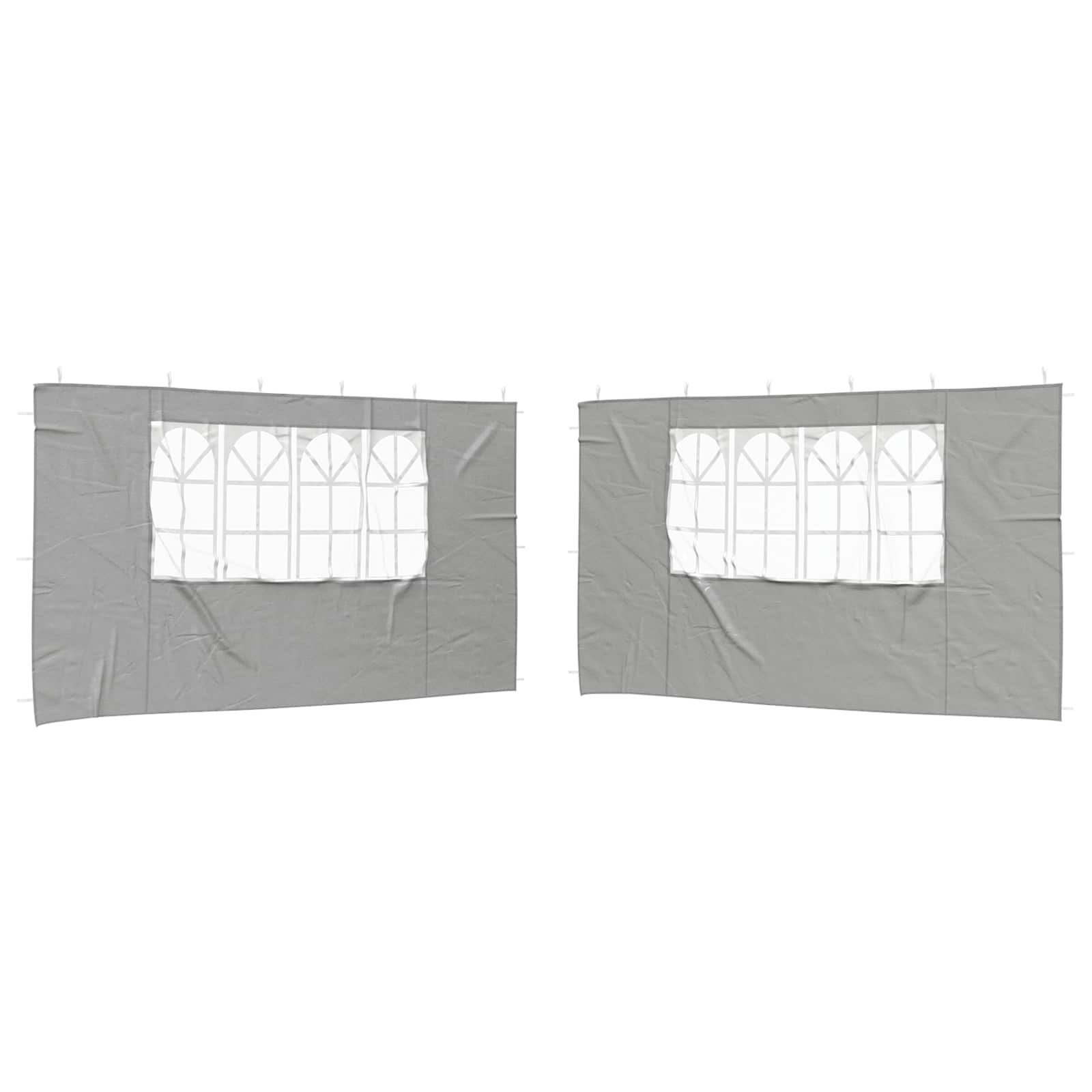 Party Zelt Seitenteil 2 pcs 300 x 195 cm Rot PE und Stahl
