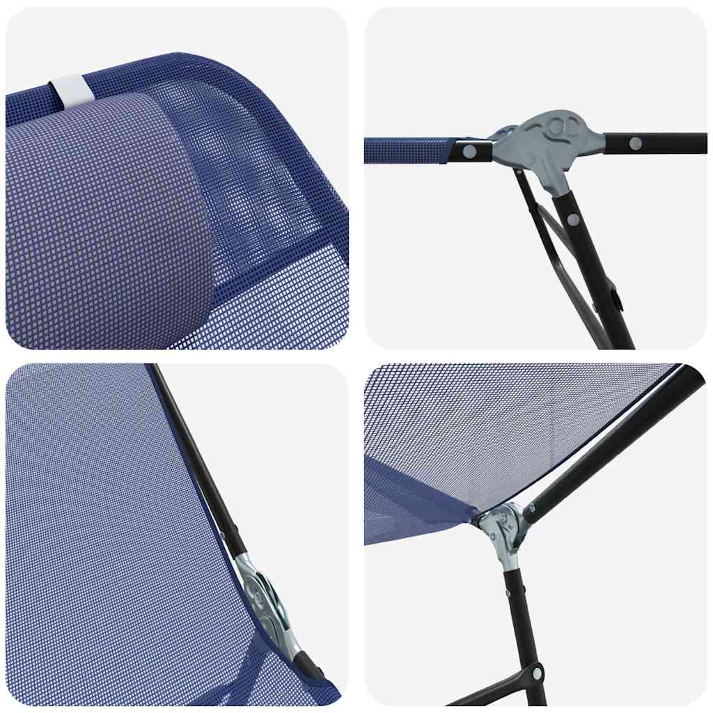 Klappbare Sonnenliege Creme 182 x 55 x 85,5 cm Textilene