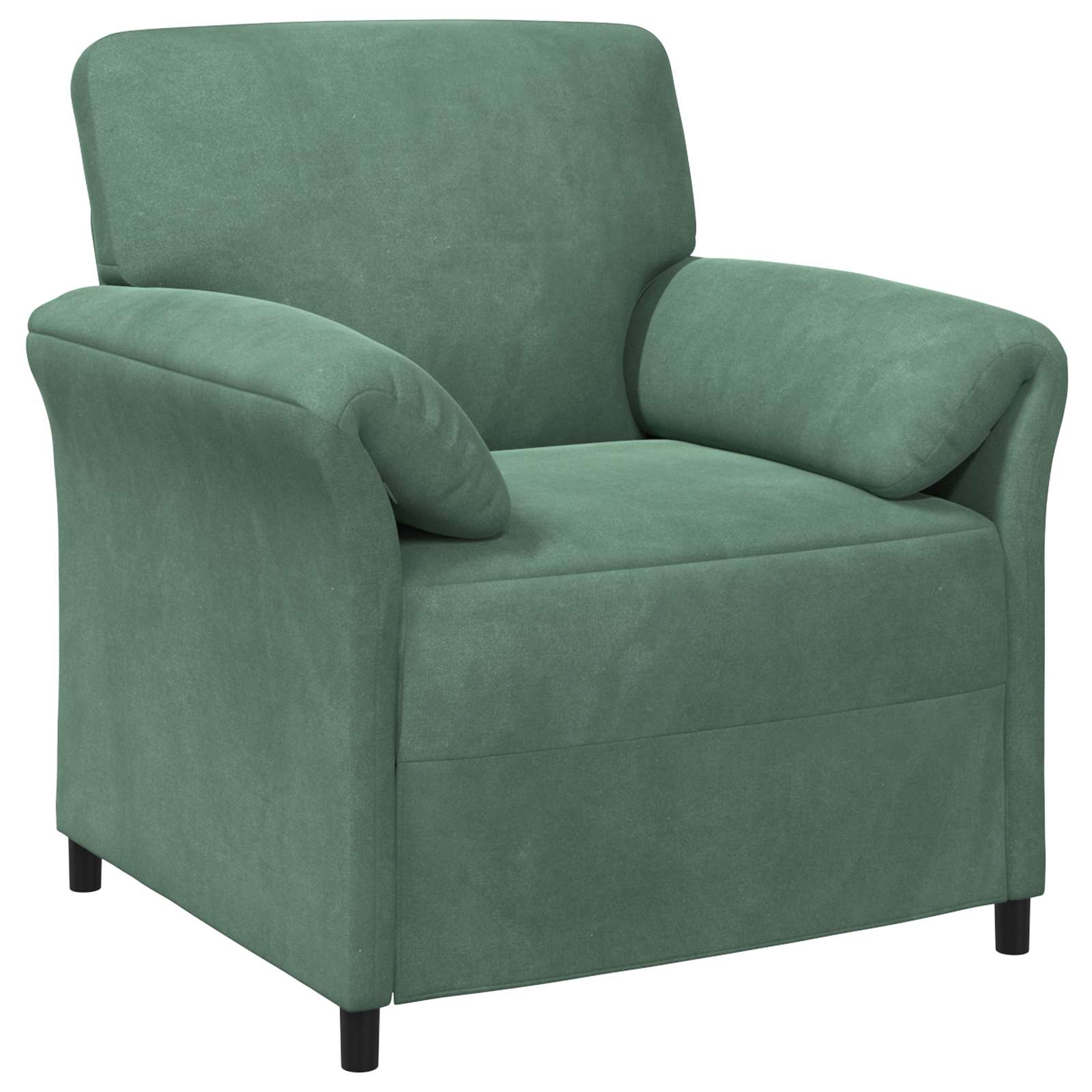 1-Sitzer Sofa Hellgrau 88 x 83 x 95 cm Samt