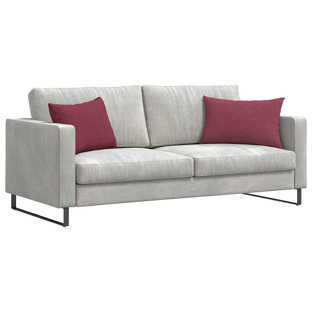 Sofakissen 2 pcs Hellgrau 50 x 30 cm Stoff