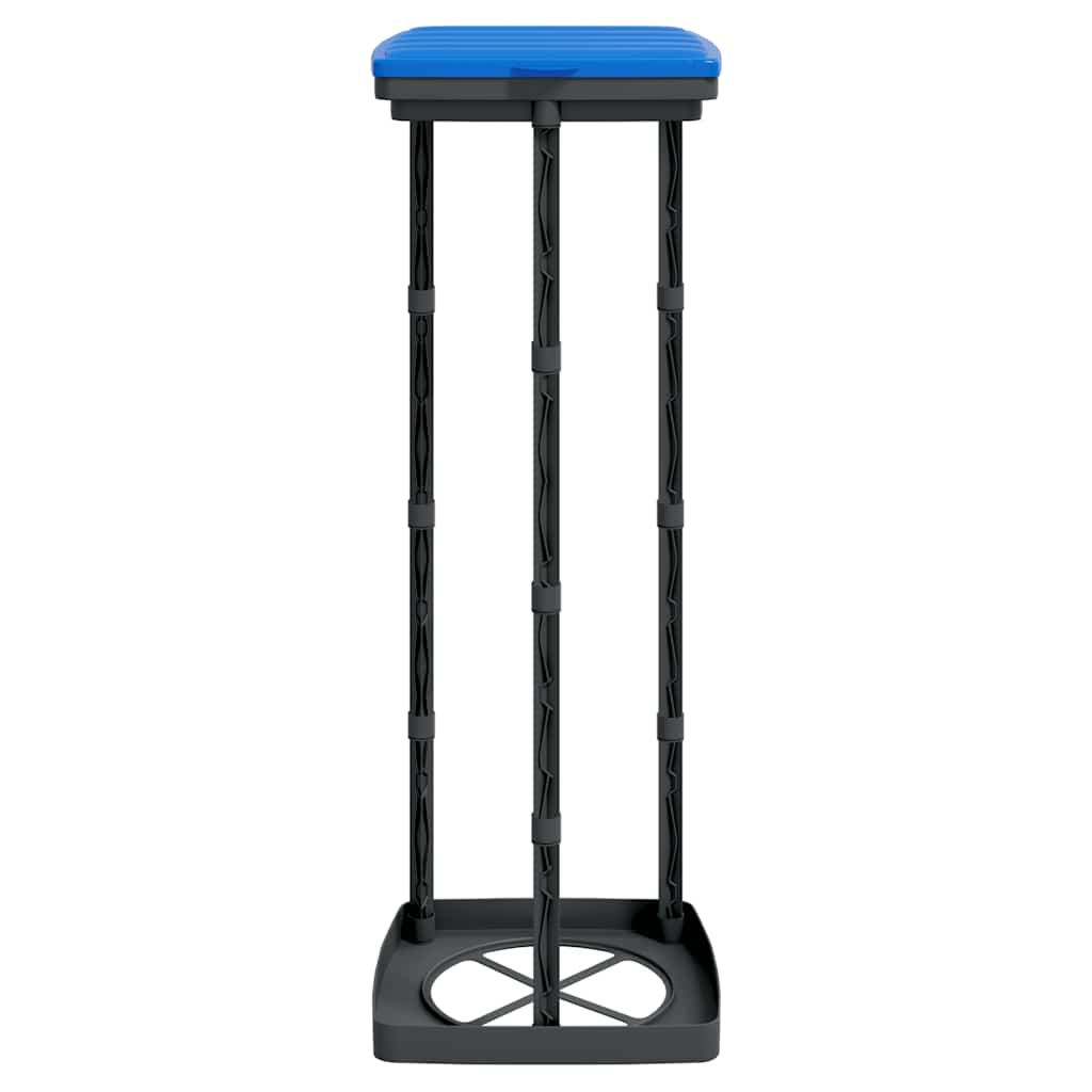 Müllsackständer 2 Stk. Schwarz und Blau 60 L PP