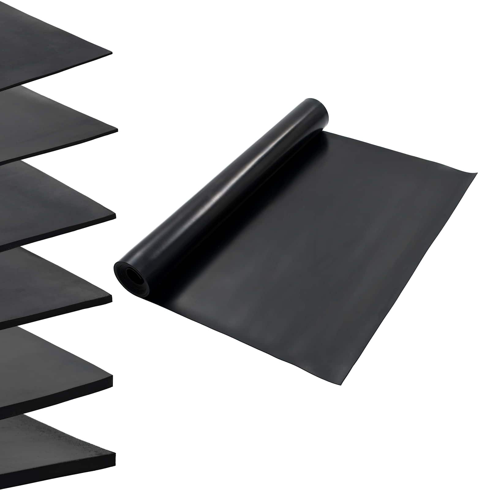 Bodenbelag Schwarz 1,2 x 2 m Gummi