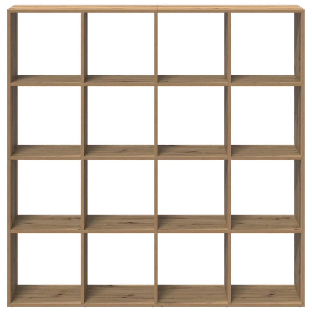 Bücherregal Weiß 137,5x29x137,5 cm Holzwerkstoff
