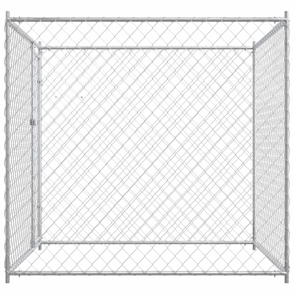 Outdoor-Hundezwinger mit Überdachung 382x192x225 cm