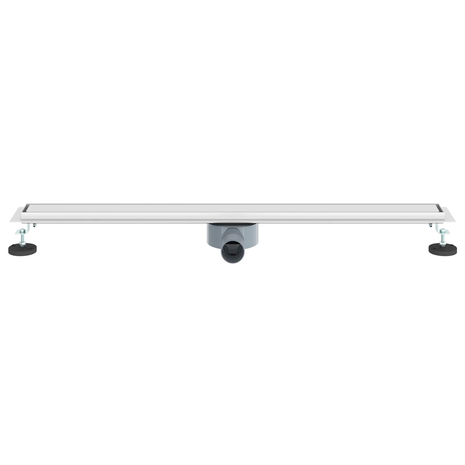 Duschablauf 2-in-1 mit 360° Siphon Silber 54 x 11 x 9,5 cm