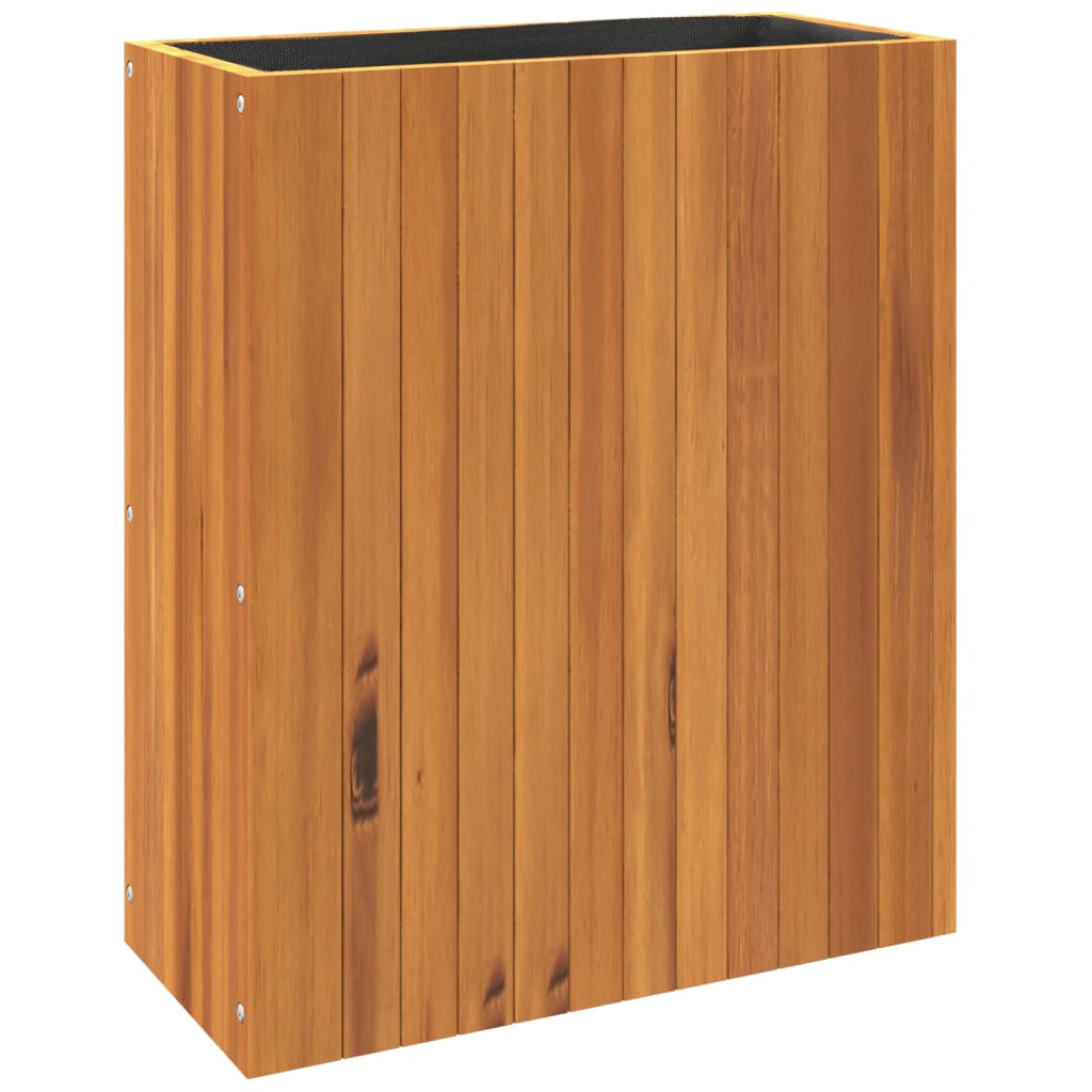 Pflanzkübel 25x25x25 cm Massivholz Akazie