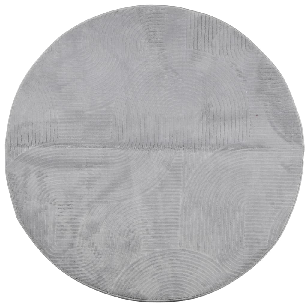 Teppich IZA Kurzflor Skandi-Stil Anthrazit 80x150 cm