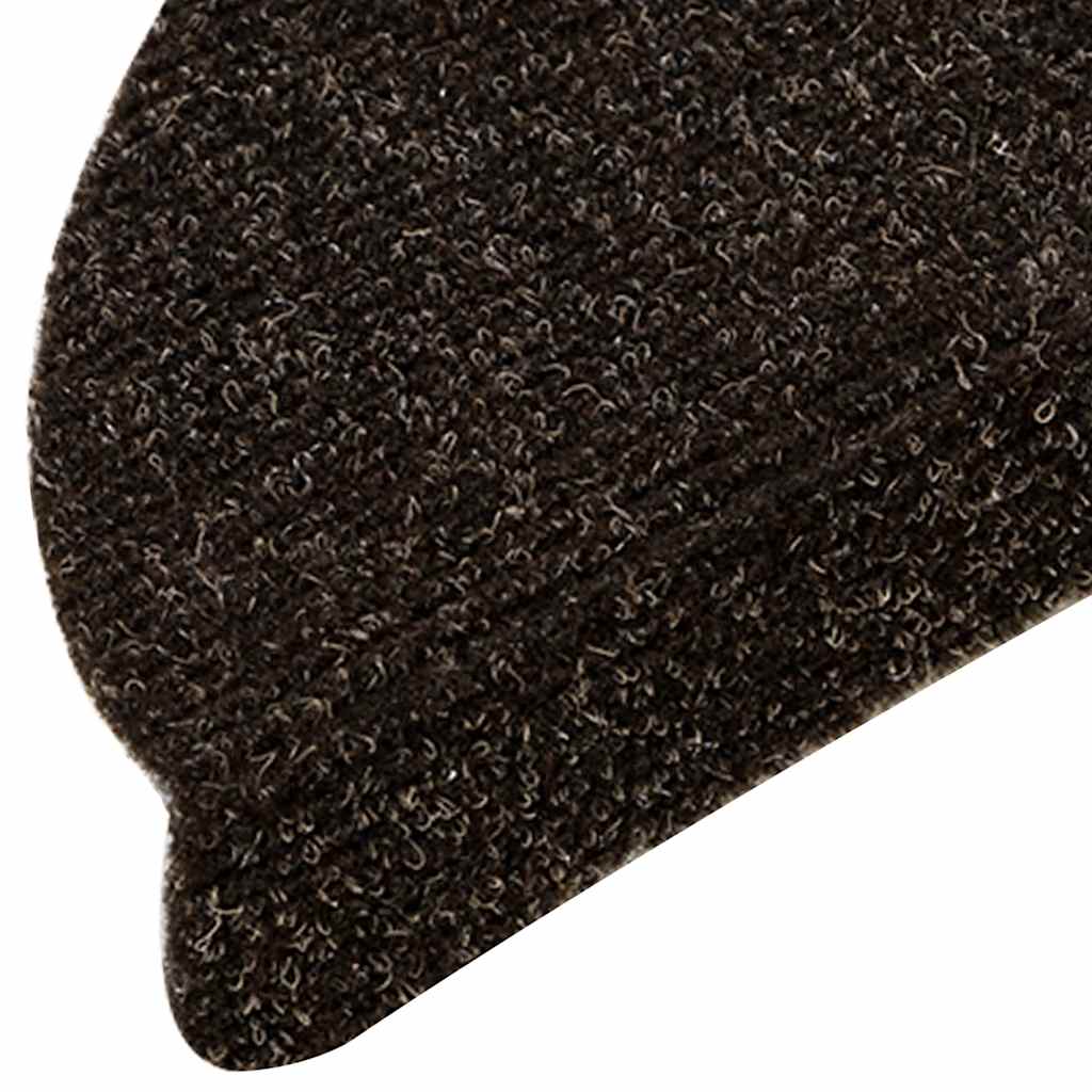 Stufenmatten Selbstklebend 15 Stk. 56x17x3 cm Hellbraun Halbrund