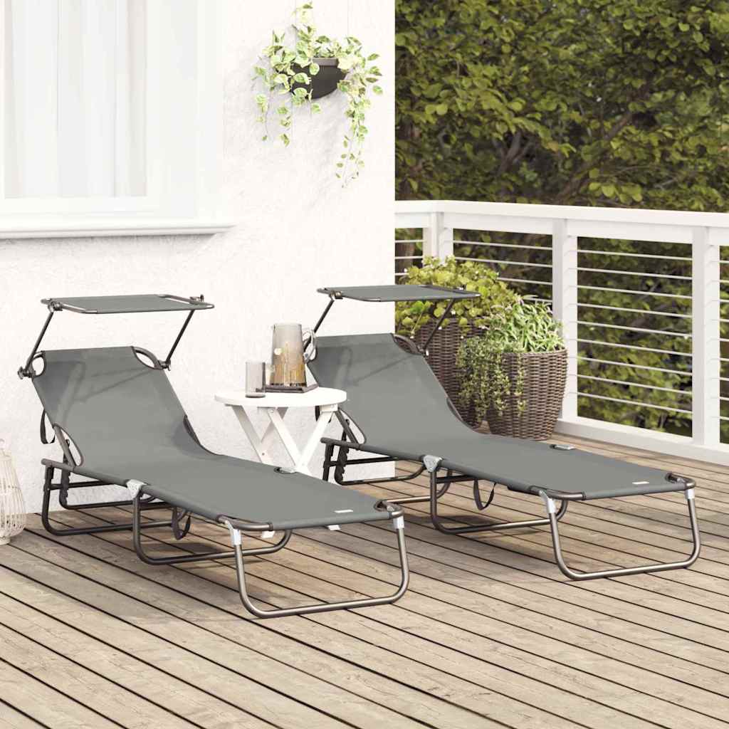 Klappbare Sonnenliege Blau 190 x 57 x 81 cm Oxford