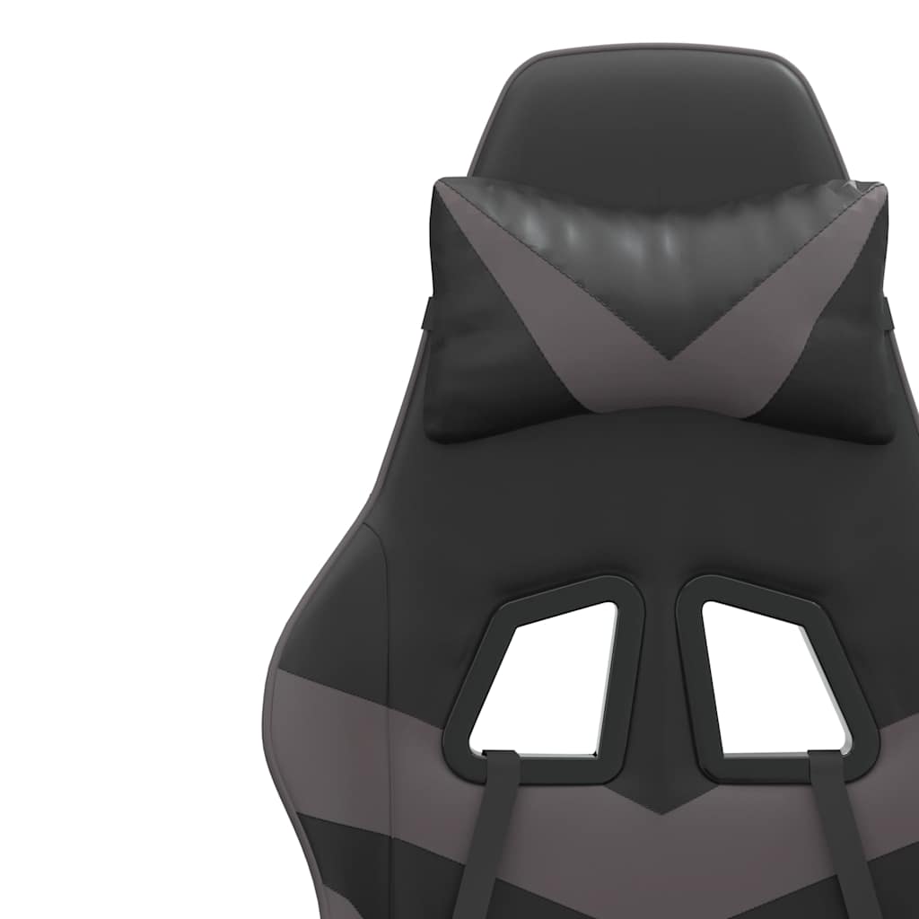 Gaming-Stuhl Drehbar Schwarz und Rot Kunstleder