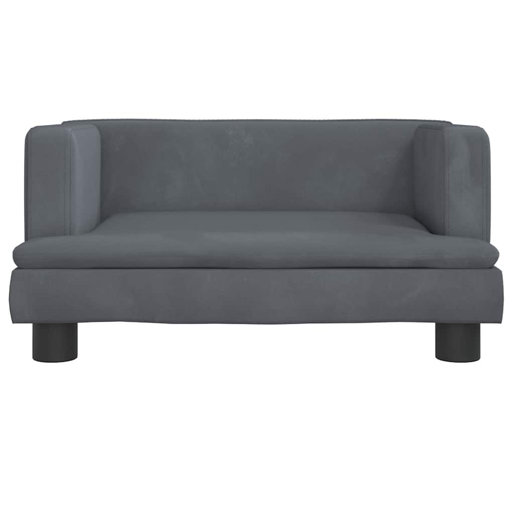 Hundebett Blau 80x45x30 cm Samt