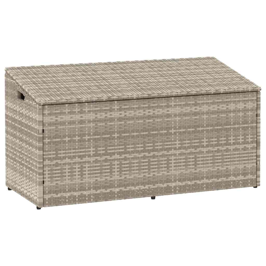 Garten-Aufbewahrungsbox Schwarz 110 x 50 x 58 cm Poly Rattan