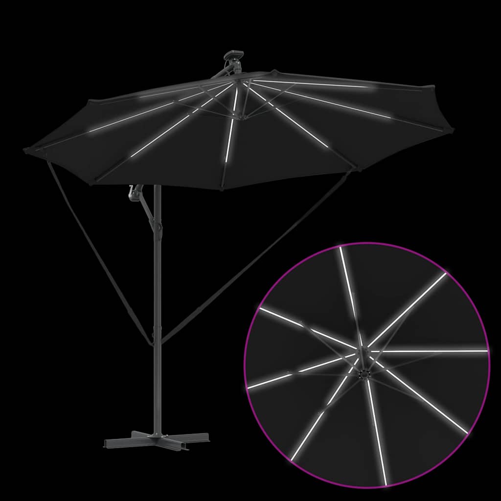 Sonnenschirm Sand 294 x 294 x 248 cm Polyester und Aluminium