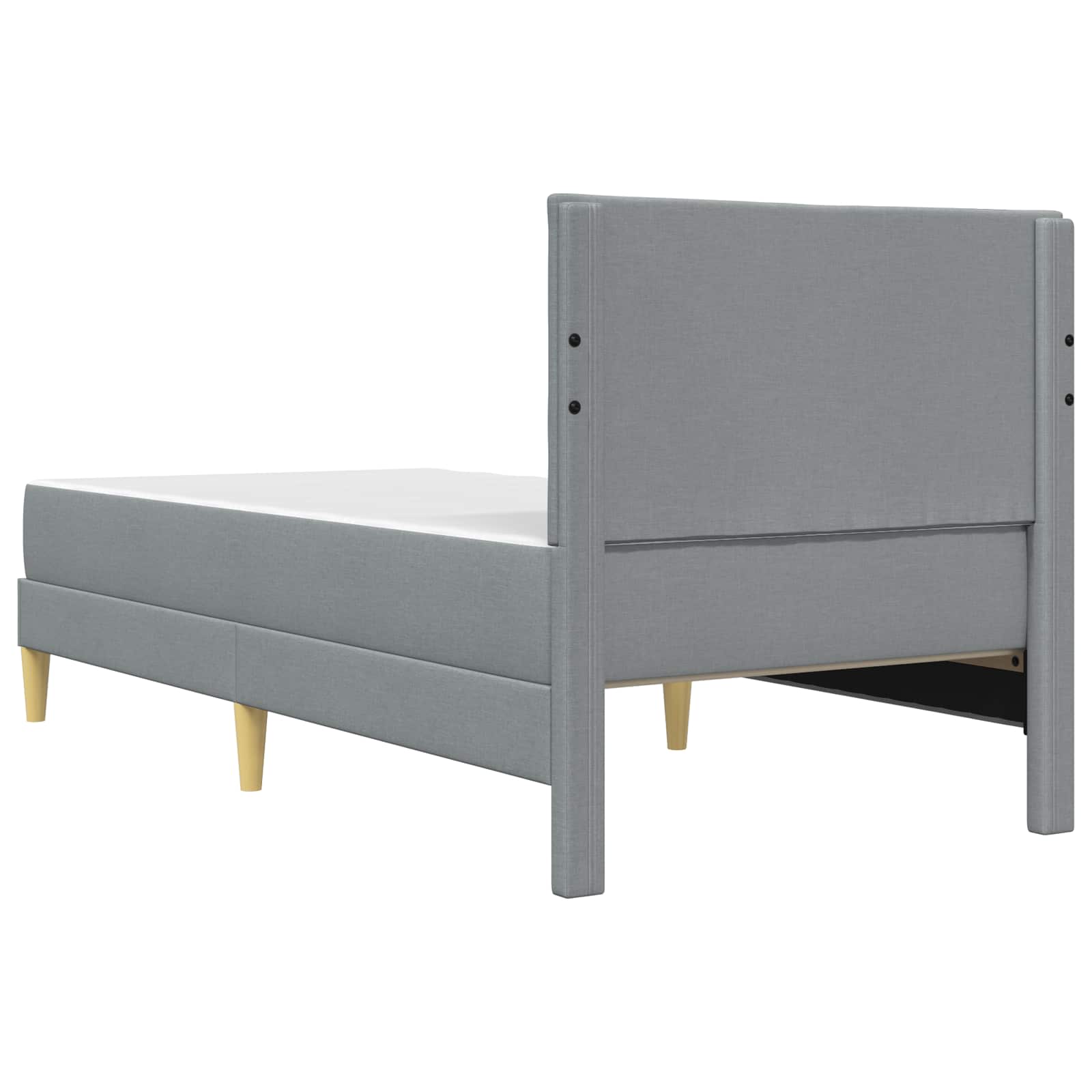 Bettrahmen Hellgrau 80 x 200 cm Polyester