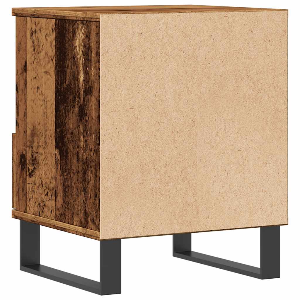 Bettschrank Schwarz Eichen-Optik 40 x 35 x 50 cm Holzwerkstoff