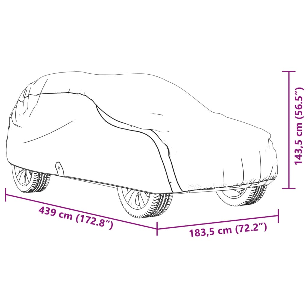 Vollgarage Vliesstoff Gr. M