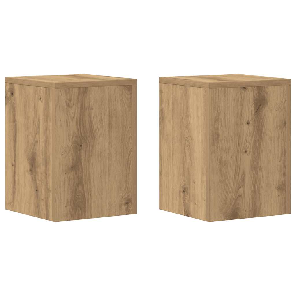 Pflanzenständer 2 Stk. Weiß 33x33x100 cm Holzwerkstoff