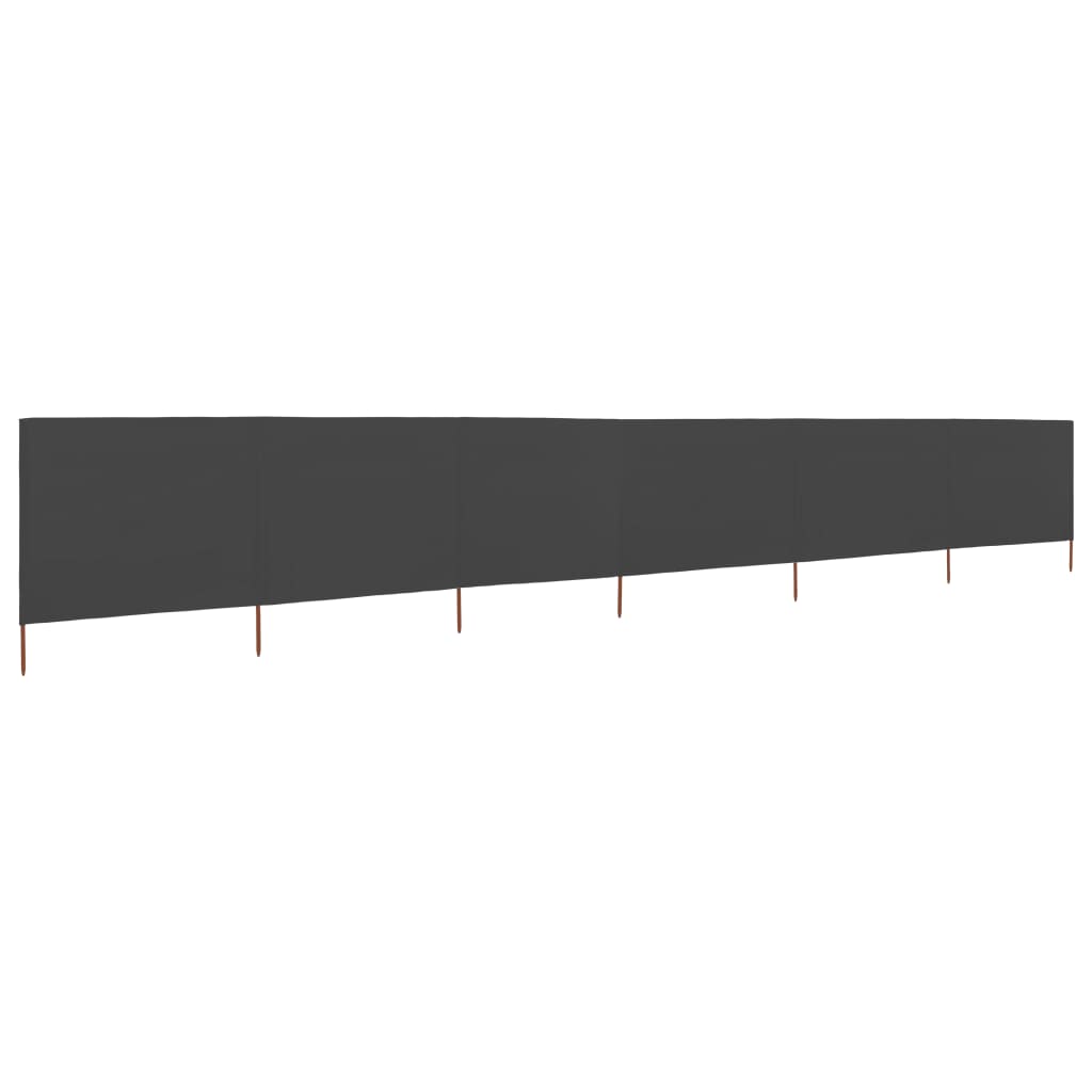 3-teiliges Windschutzgewebe 400 x 120 cm Weiß