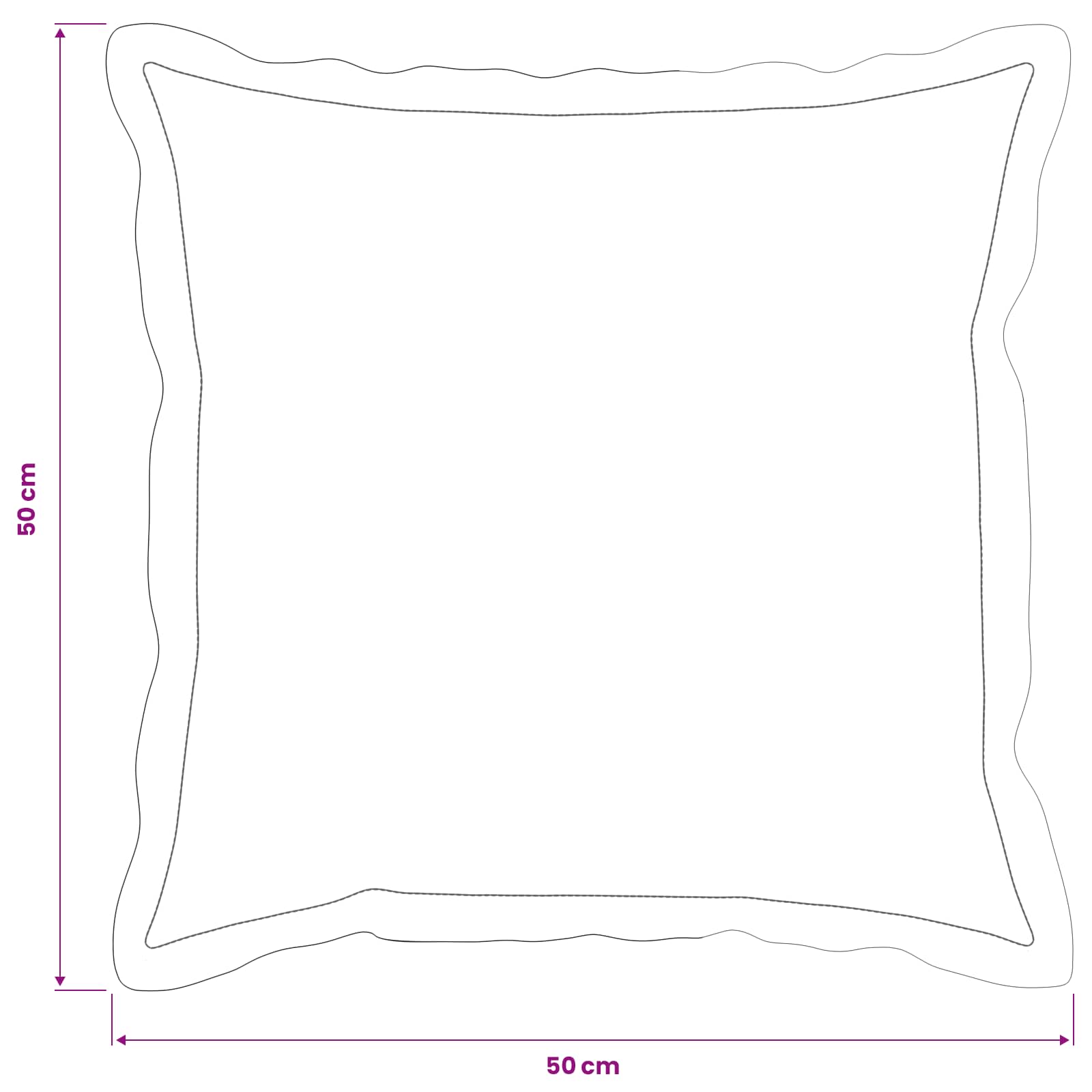 Kissenbezug 2 Stk. HOUTEN Dunkelgrau 30 x 30 cm Chenille-Stoff