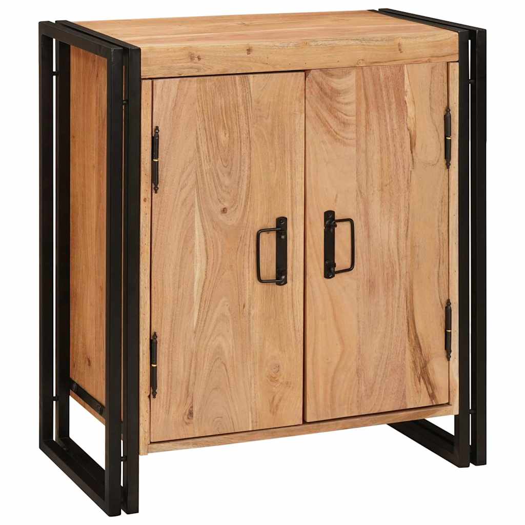 Nachttisch Braun 66 x 35 x 76 cm Massives, grobes Mangoholz