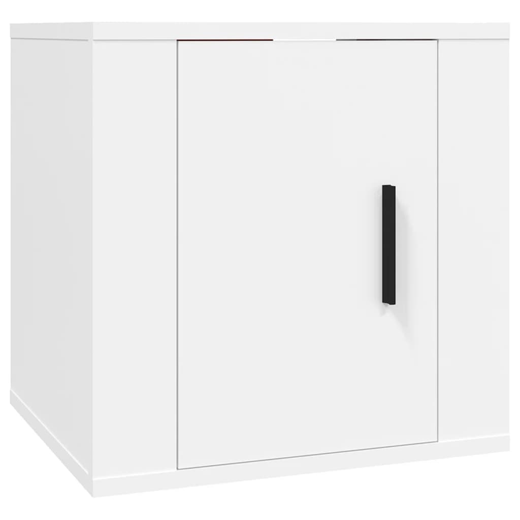 3-tlg. TV-Schrank-Set Weiß Holzwerkstoff