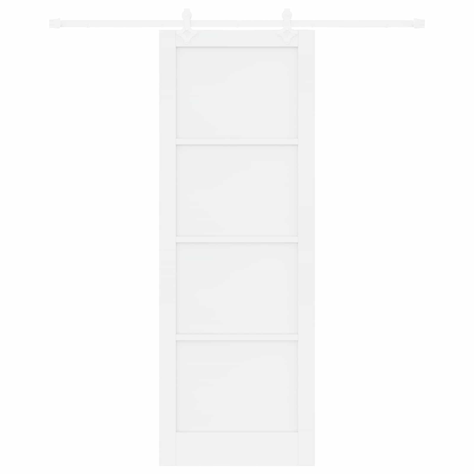 Schiebetür Natürlich und Schwarz 61 x 198,5 cm