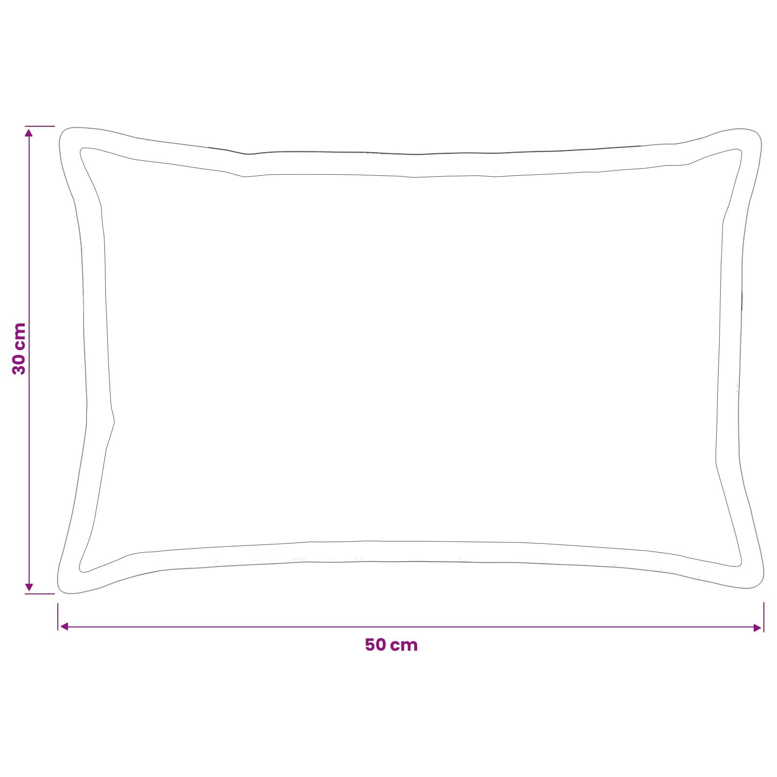Kissenbezug 2 Stk. HOUTEN Dunkelgrau 30 x 30 cm Chenille-Stoff