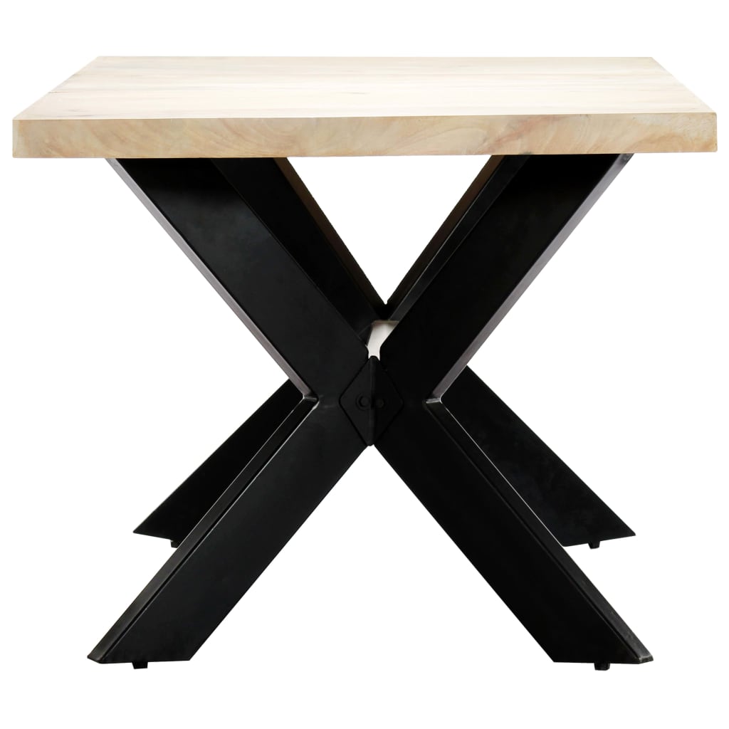 Esstisch Massivholz Mango und Stahlgestell 180 cm