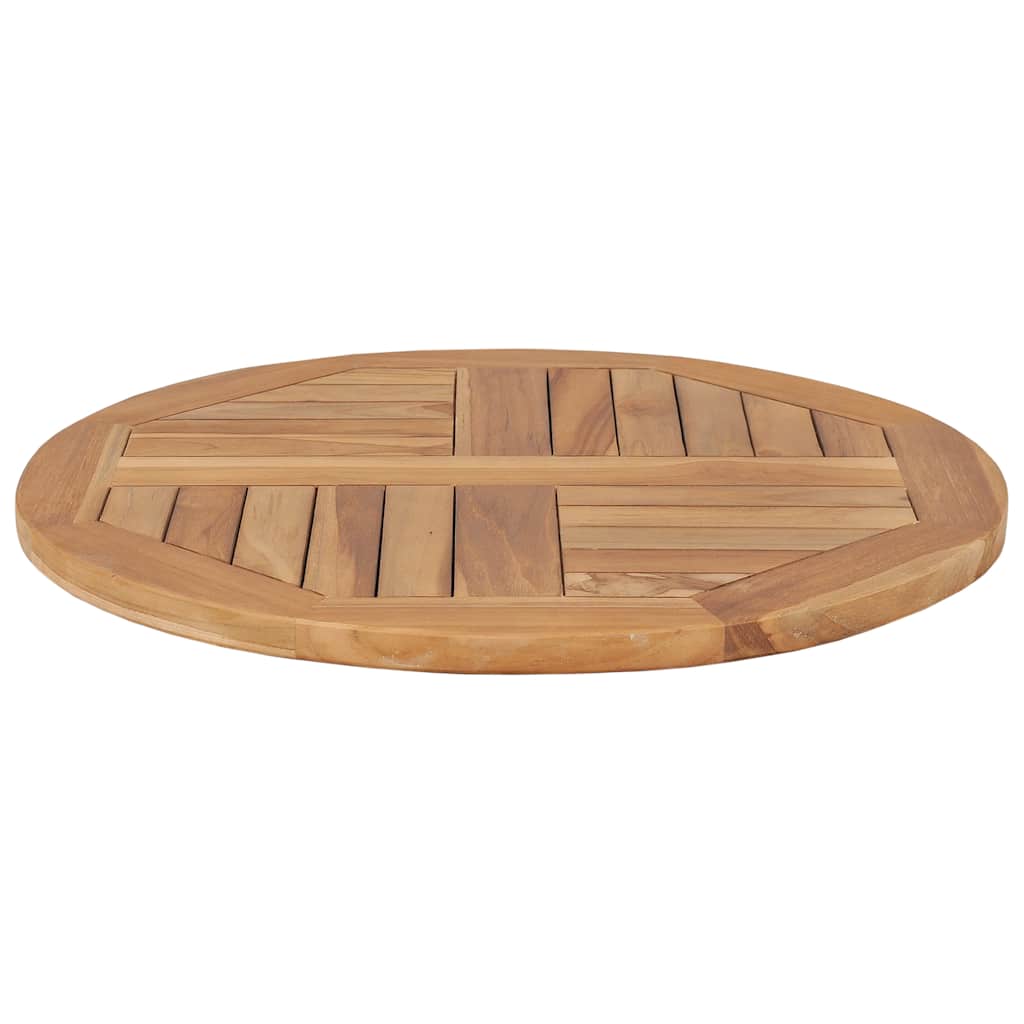Tischplatte Massivholz Teak Rund 2,5 cm 40 cm