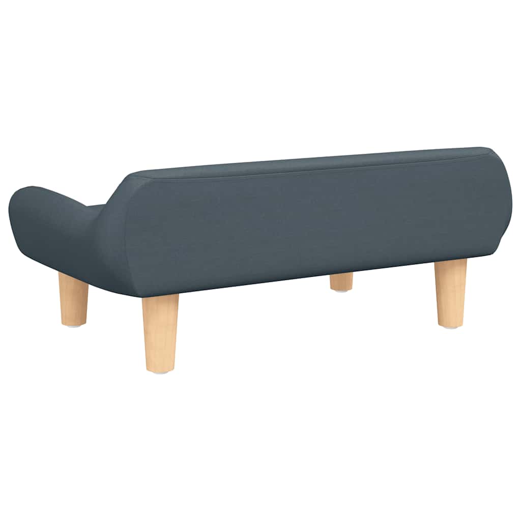 Kindersofa Creme 70x40x24 cm Stoff