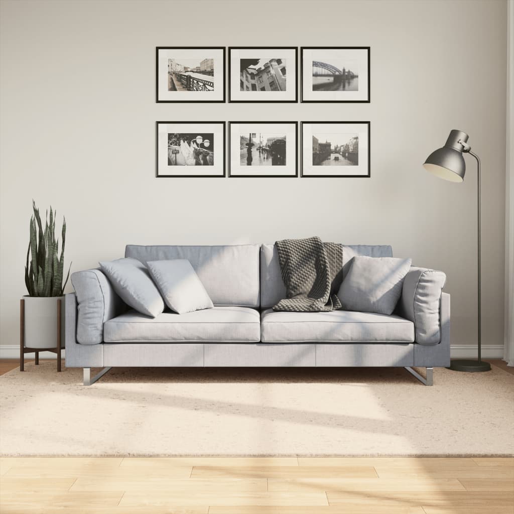Teppich HUARTE Kurzflor Weich und Waschbar Anthrazit 60x110 cm