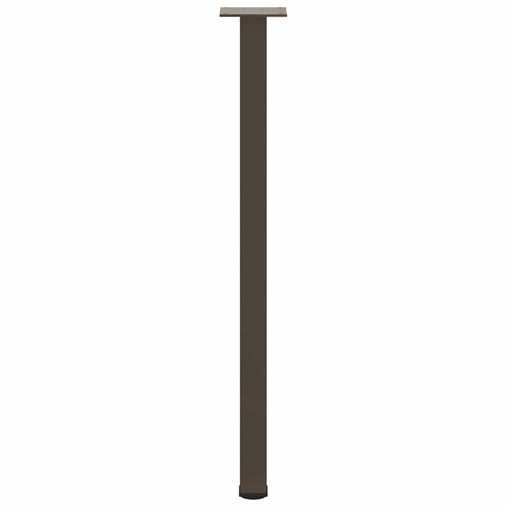 Bartischbeine 4 Stk. Schwarz 100-102 cm Stahl