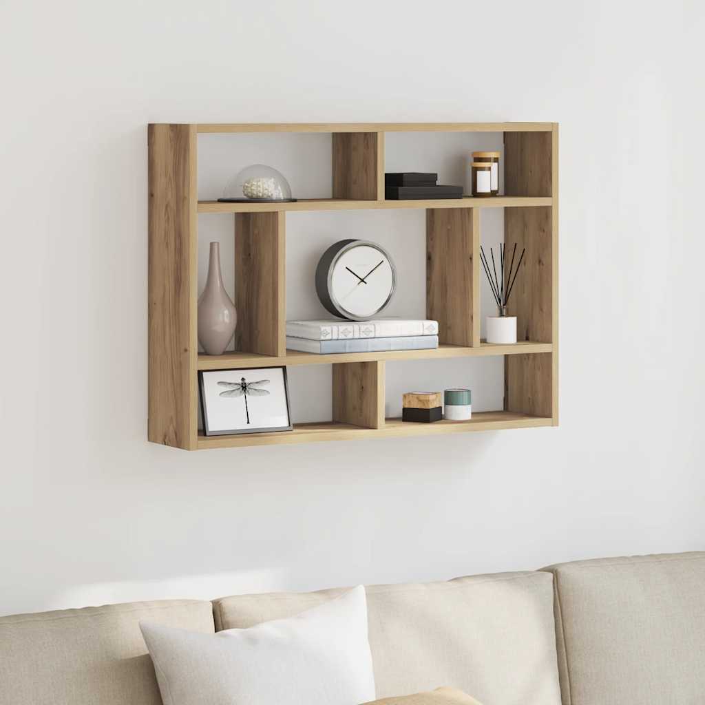 Wandregal Weiß 75x16x55 cm Holzwerkstoff