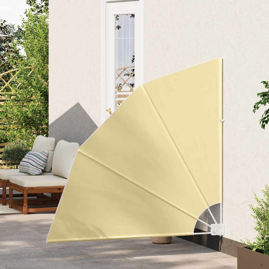 Faltbarer Balkonfächer Grau 210×210 cm