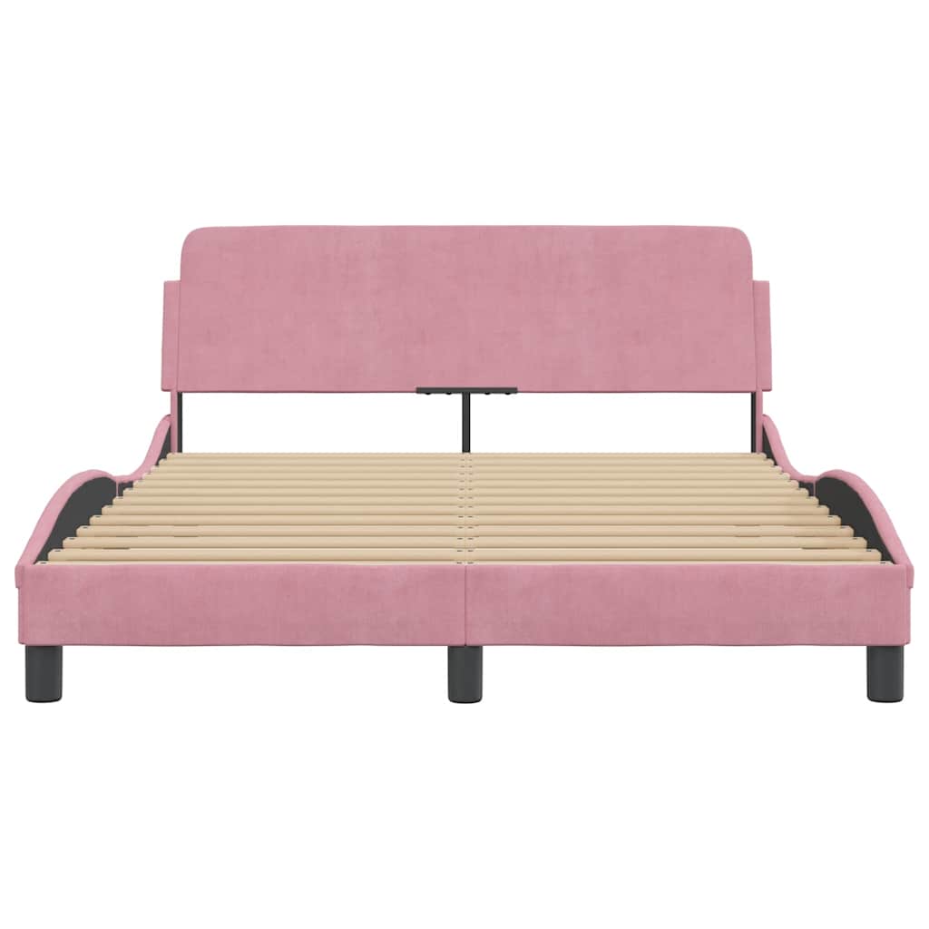 Bettgestell "Dover" Hellgrau 80x200 cm Samt