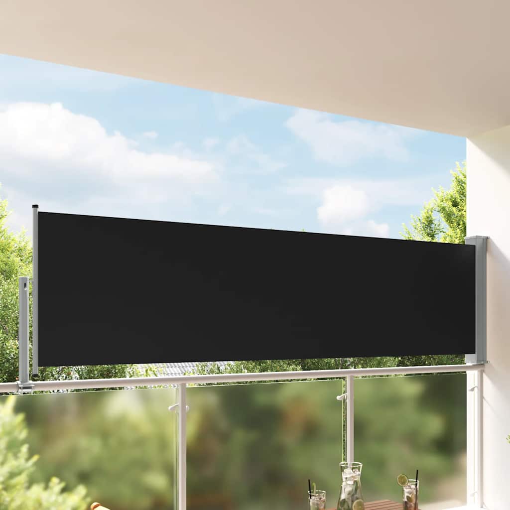 Seitenmarkise 60 x 300 cm 100% Polyester Eisen Stahl