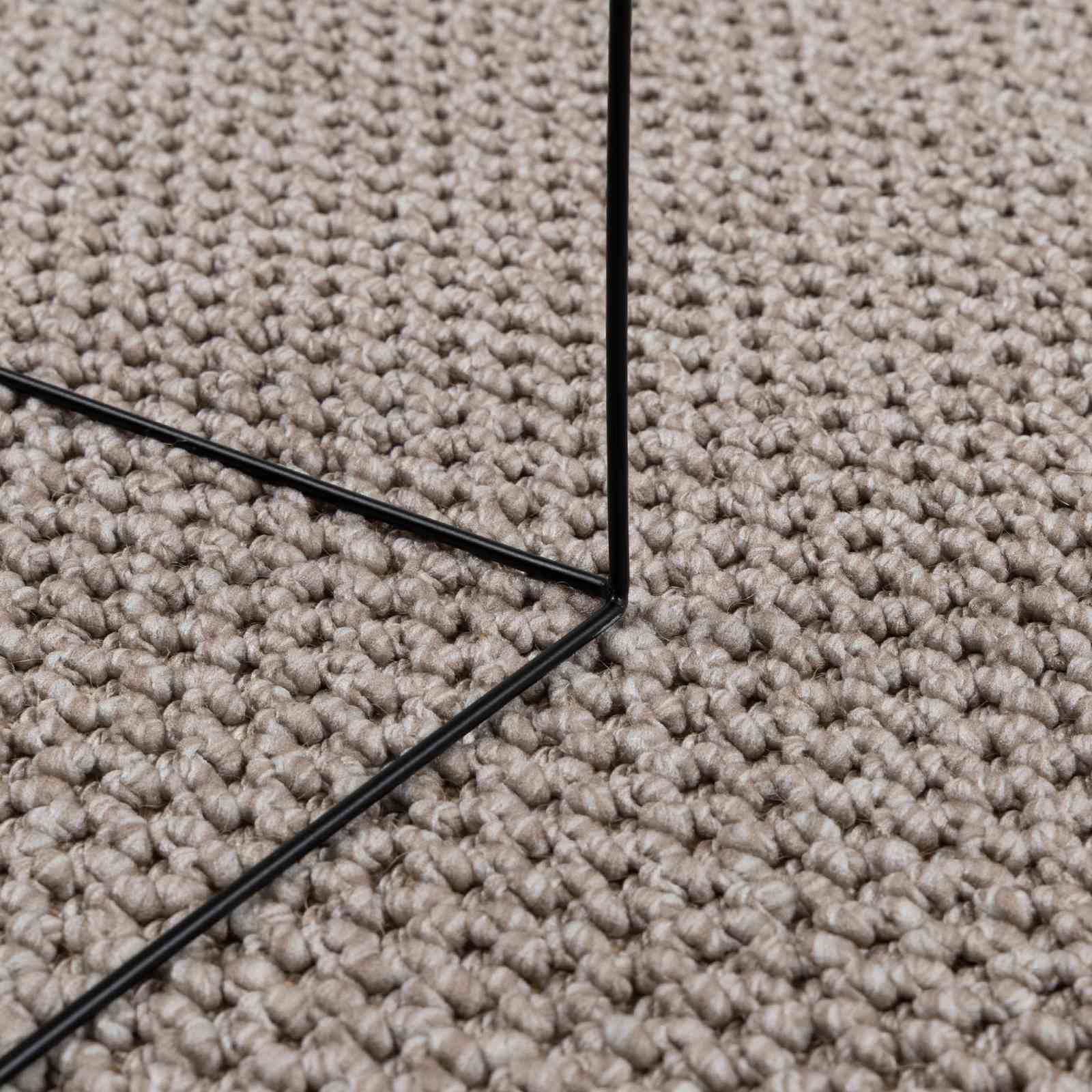 Bereichsteppiche Rechtwinklig LUGO Creme 150 x 80 cm Polyester